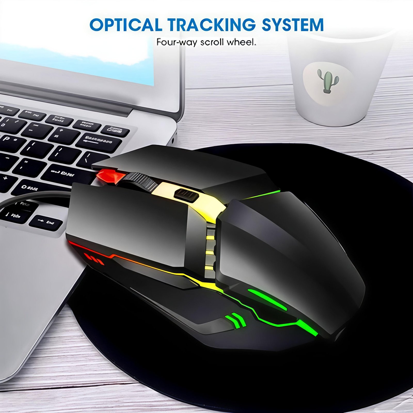 Wired Gaming Mouse - Ergonomic Design & RGB Lighting | Indo Glow
