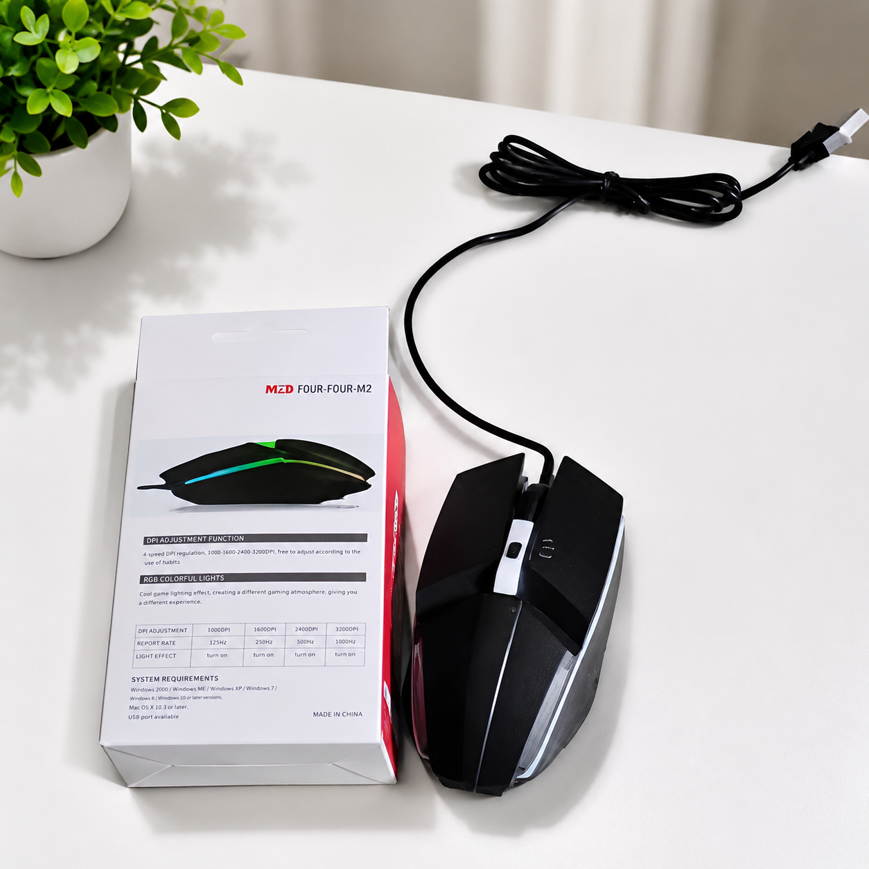 Wired Gaming Mouse - Ergonomic Design & RGB Lighting | Indo Glow